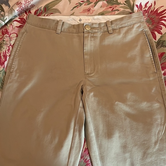J CREW Size 31W x 30L Flat Front Chino 100% Cotton Comfort Khaki Casual $89 NEW - Picture 14 of 16